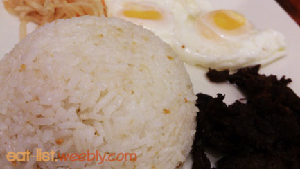Max's tapa with a double sunny side up